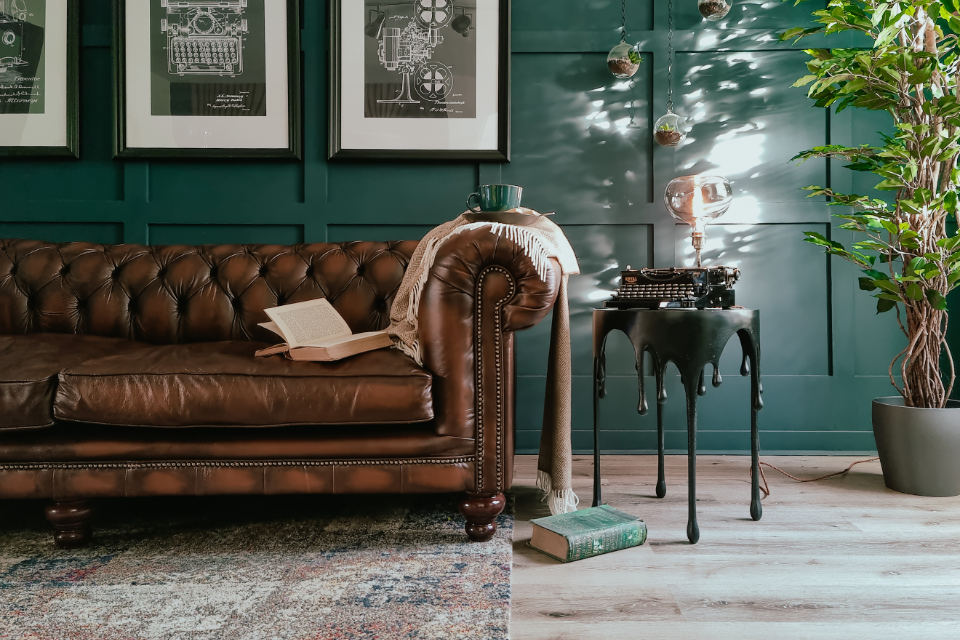 old money decor in living room